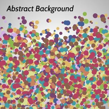 Background  with irregular color circles Illustrazione stock