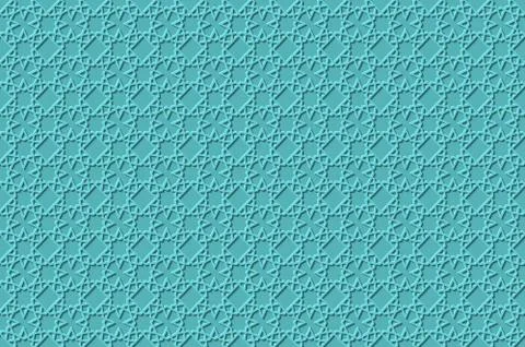 Background with Islamic Seamless Pattern. Vector illustration Stock Illustration