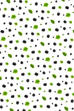 Background from isolated brambles. Group of tasty ripe blackberry isolated on Stock Photos