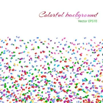 Background with isolated confetti Stock Illustration