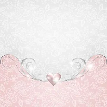 Background with jewelry frame Stock Illustration
