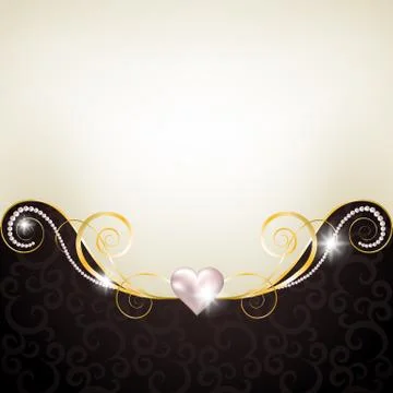 Background with jewelry frame Stock Illustration