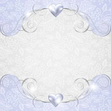 Background with jewelry frame Stock Illustration