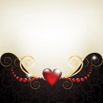 Background with jewelry frame Stock Illustration