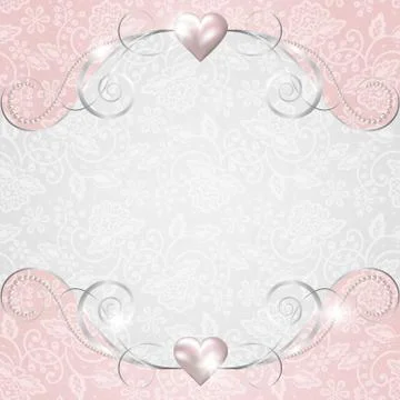 Background with jewelry frame Stock-Illustration