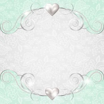 Background with jewelry frame Stock-Illustration