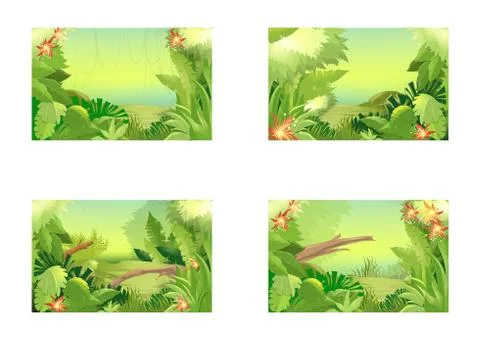 The background jungle Stock Illustration