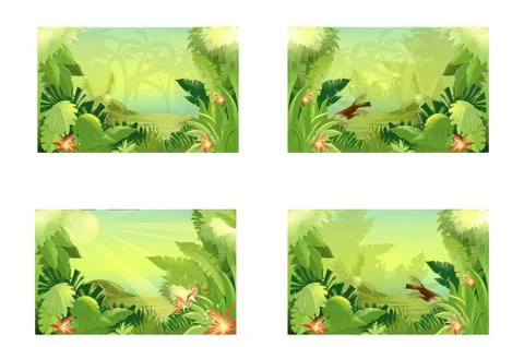 The background jungle Stock Illustration