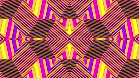 Background with kaleidoscopic striped texture. 3d rendering loop animation 4K Stock Footage 241325120