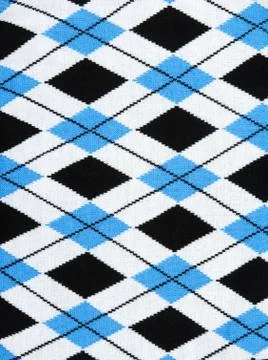 Background from knitted plaid fabrics Stock Photos