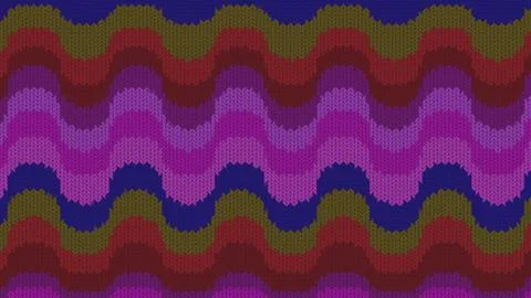 Background with a knitted texture, imitation of wool. Multicolored diverse li Stock Illustration