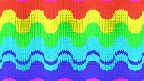 Background with a knitted texture, imitation of wool. Multicolored diverse li Stock Illustration