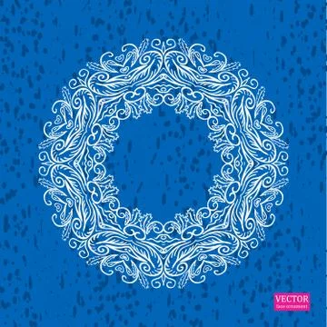 Background with lace ornament Stock Illustration