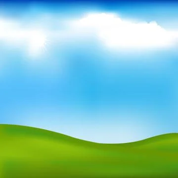 Background with landscape Illustrazione stock