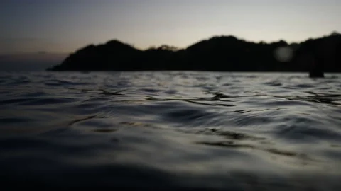 Background landscape with reflection on the foreground water Stock Footage 235268257
