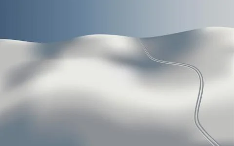 Background landscape skiing in snow Stock Illustration