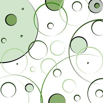 Background of large and small circles on a white background, abstraction Stock Illustration