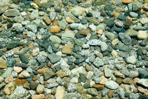 Background with large and small granite stones Stock Photos