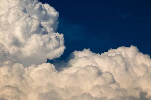 Background of a large, white, misty cloud Stock Photos