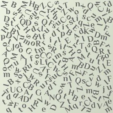 The background of latin letters Stock Illustration