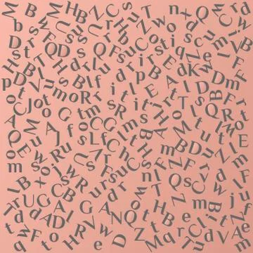 The background of latin letters Stock Illustration