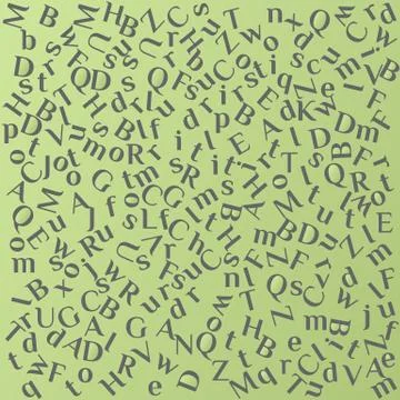 The background of latin letters Stock Illustration