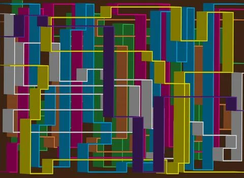 Background with a layered rectangular pattern Illustrazione stock