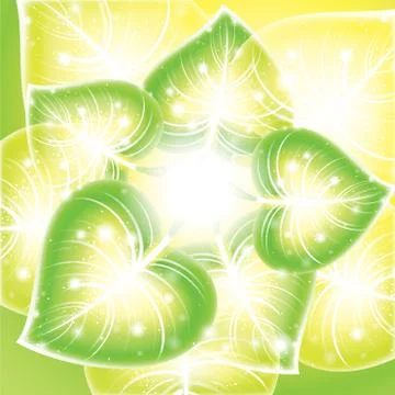 Background leaf vector Illustrazione stock