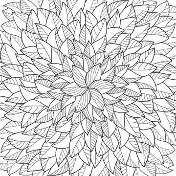 Background with leafs, abstract leaf texture. Against stress. Stock Illustration