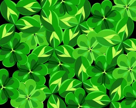 Background of leaves of clover 스톡 일러스트