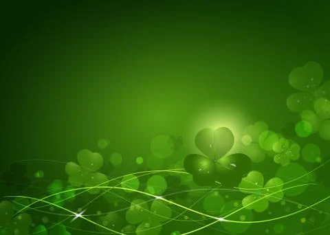 Background from the leaves of the clover to St. Patrick's Day Stock Illustration