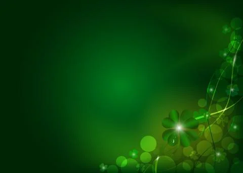 Background from the leaves of the clover to St. Patrick's Day Stock Illustration