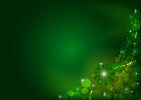 Background from the leaves of the clover to St. Patrick's Day Stock Illustration