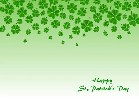 Background from the leaves of the clover to St. Patrick's Day Stock Illustration