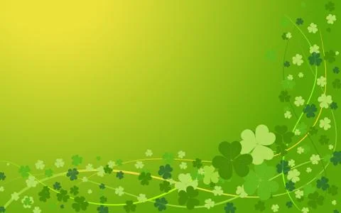 Background from the leaves of the clover to St. Patrick's Day Stock Illustration