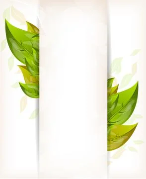 Background with leaves Stock Illustration