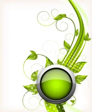 Background with leaves Stock Illustration