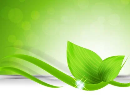 Background with leaves Stock Illustration