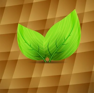 Background with leaves Stock Illustration