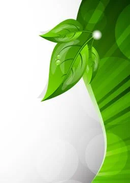 Background with leaves Stock Illustration