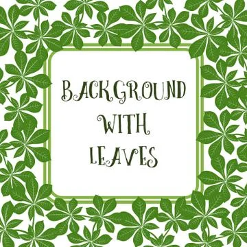 Background with Leaves Stock Illustration