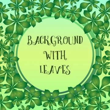 Background with Leaves Stock Illustration