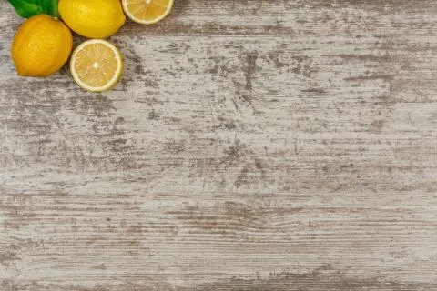 Background with lemons Stock Photos