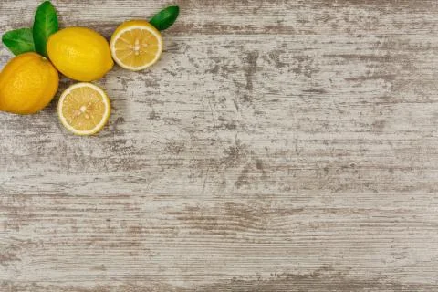 Background with lemons Stock Photos