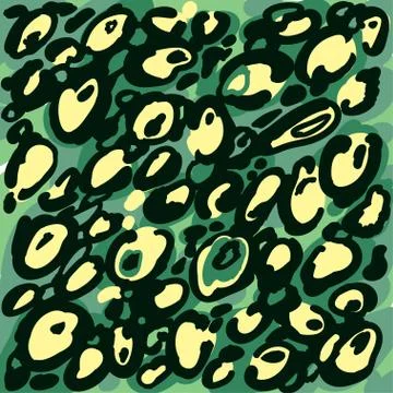 Background with leopard fur texture Stock Illustration