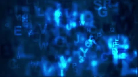 Background with letters - HD, loop Stock Footage 8928627