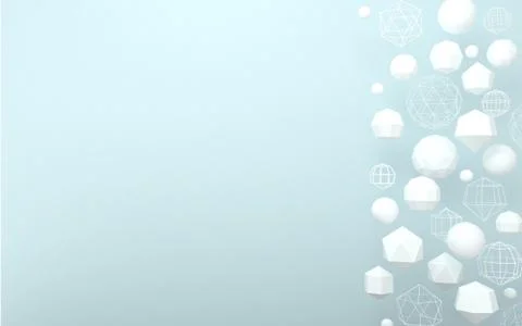 Background with light abstract shapes Stock Illustration