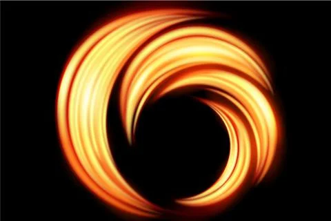 Background light curve glowing effect on isolated  for text and message desig Stock Illustration