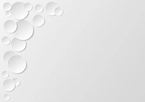 Background light grey with white circles Stock Illustration