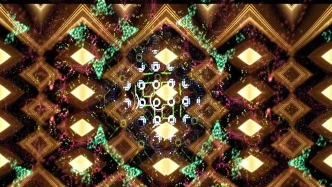 Background Light Motion Design Video Modern Abstract Pattern Animation Texture Video stock 282888755